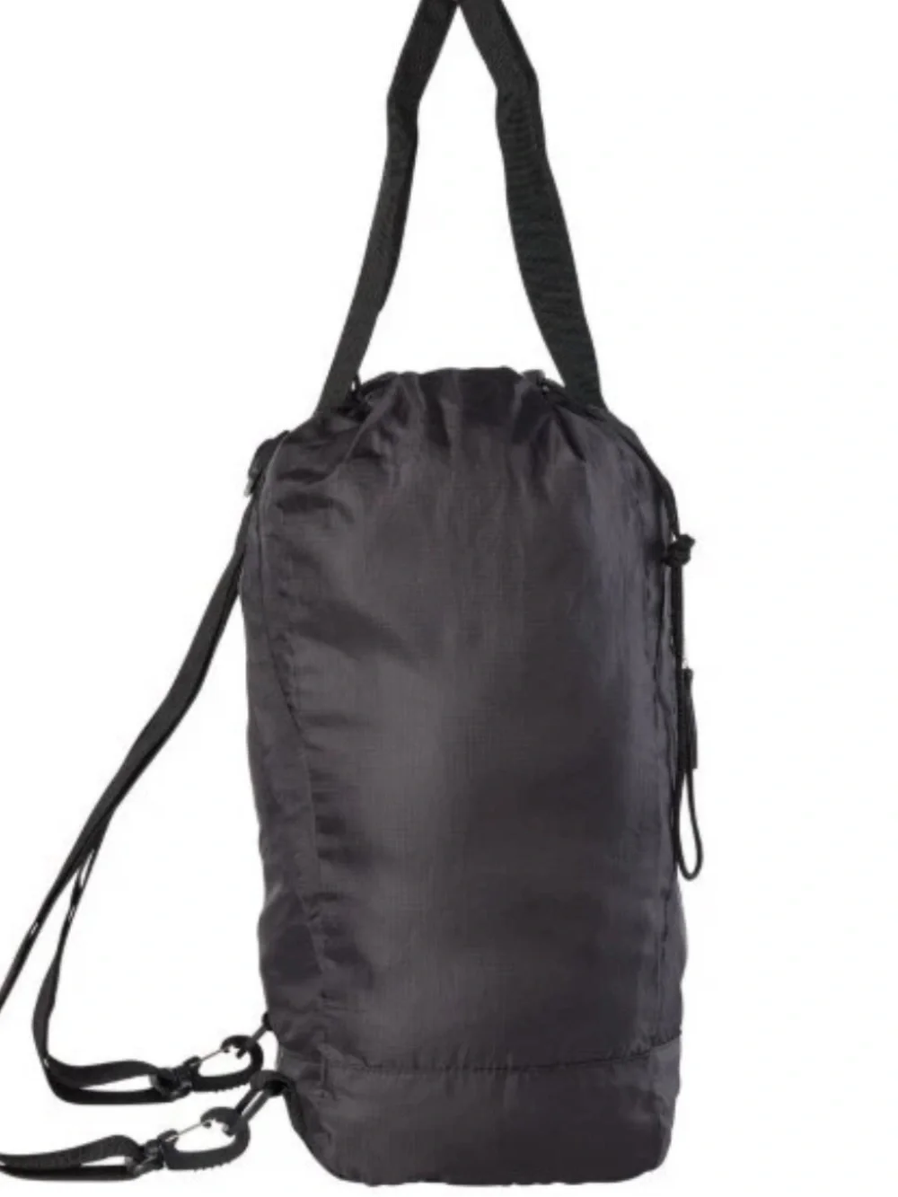 DULUTH TRADING CO Tote Bag Backpack Black Runegade Lightweight Packable Black